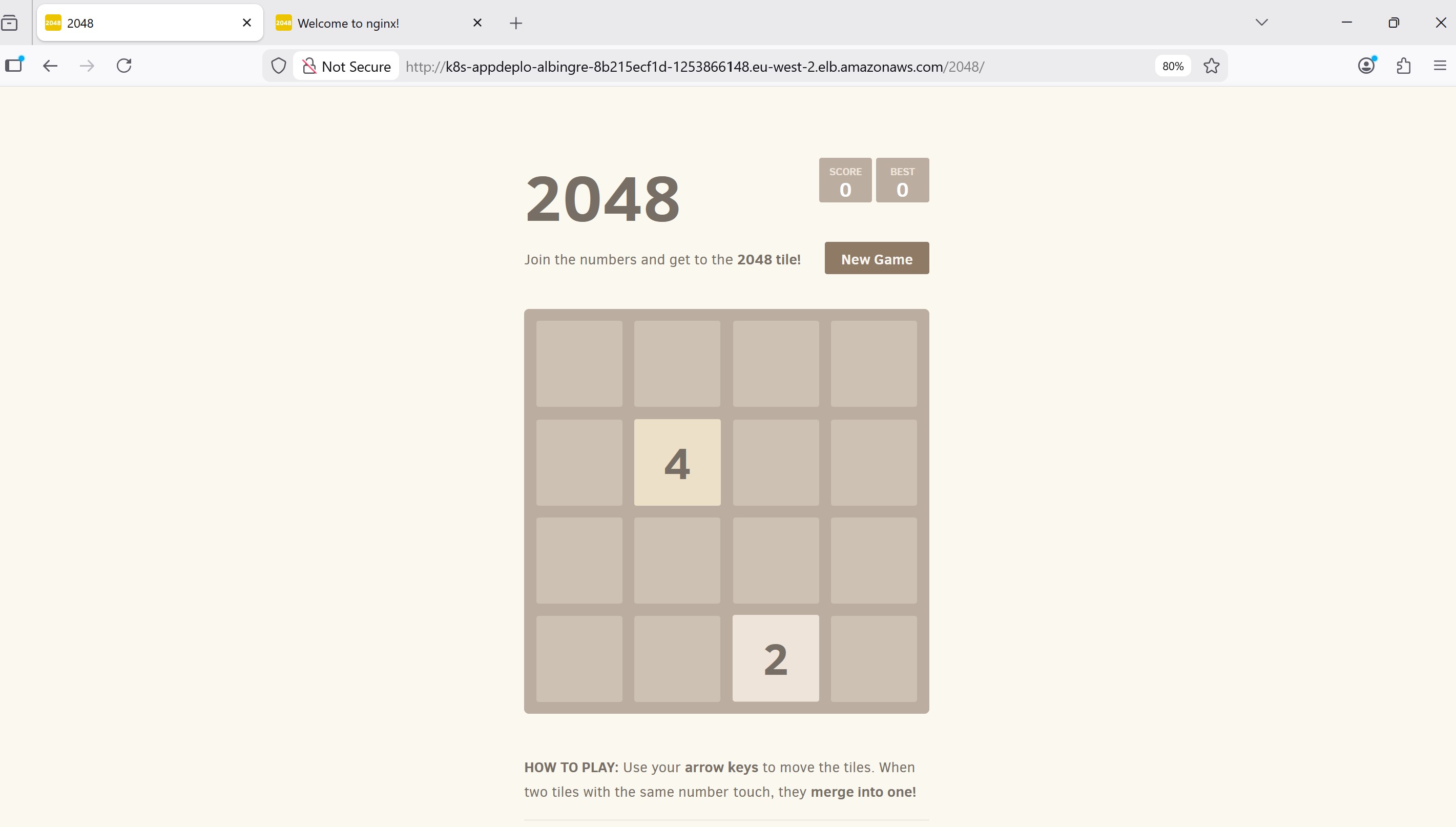 2048 Game Application