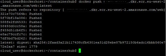docker push